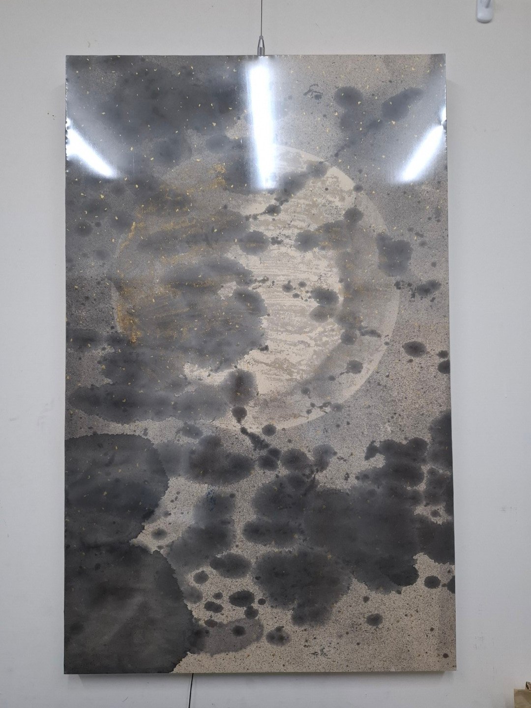 作品名稱：語默現前 規格：53x85cm 媒材：墨、宣紙 年代：2024