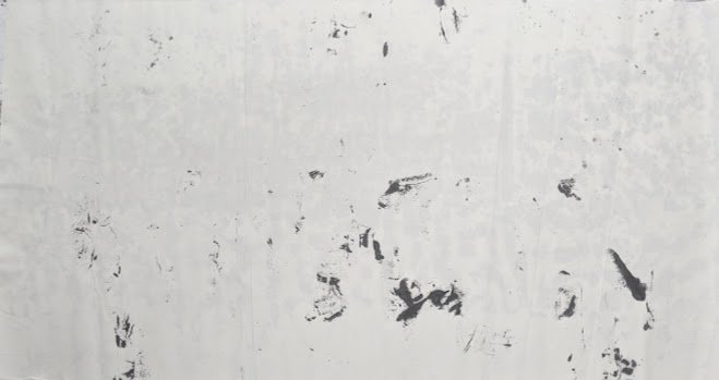 Untitle《無題》，180x97cm， Ink on paper