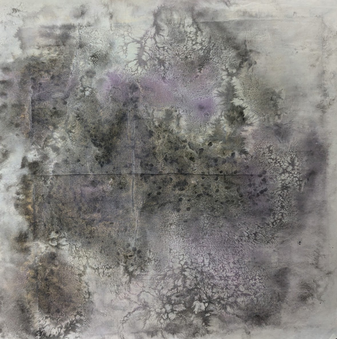 Untitle《無題》，69x69cm， Ink on paper