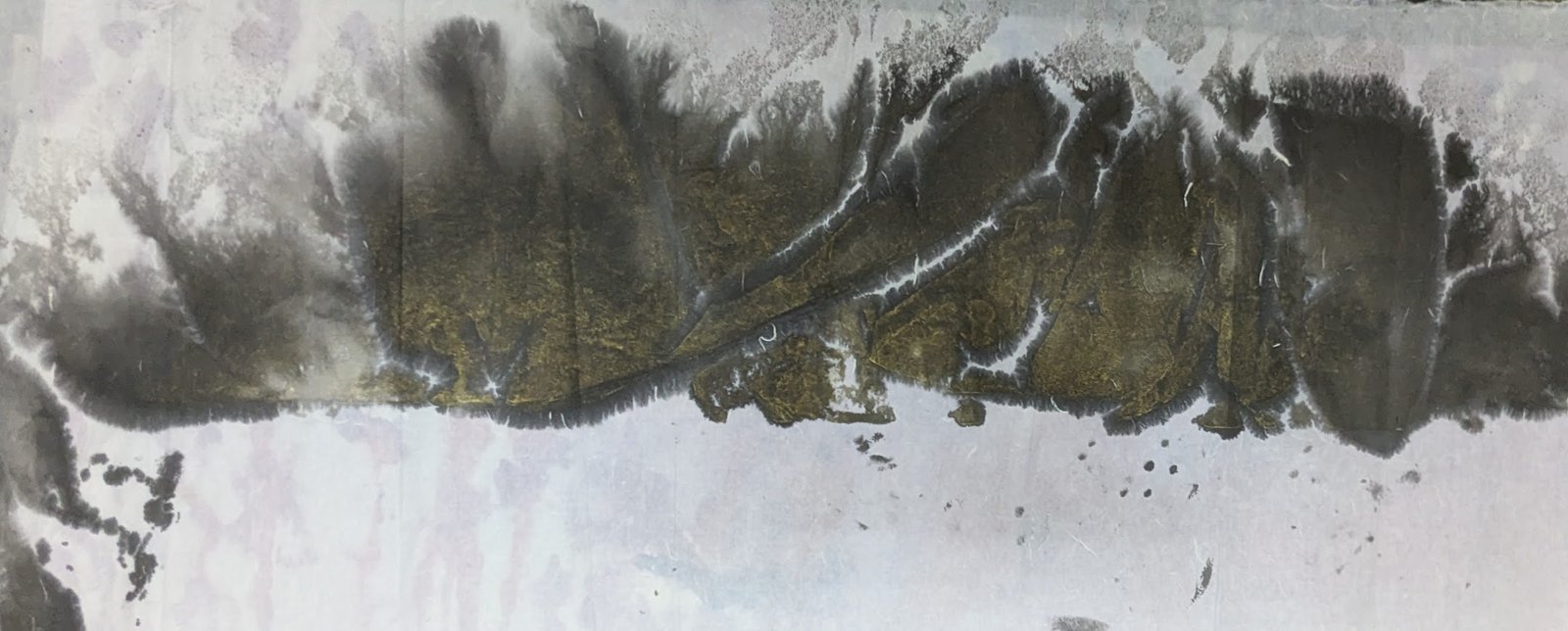 Untitle《無題》，138x69cm， Ink on paper