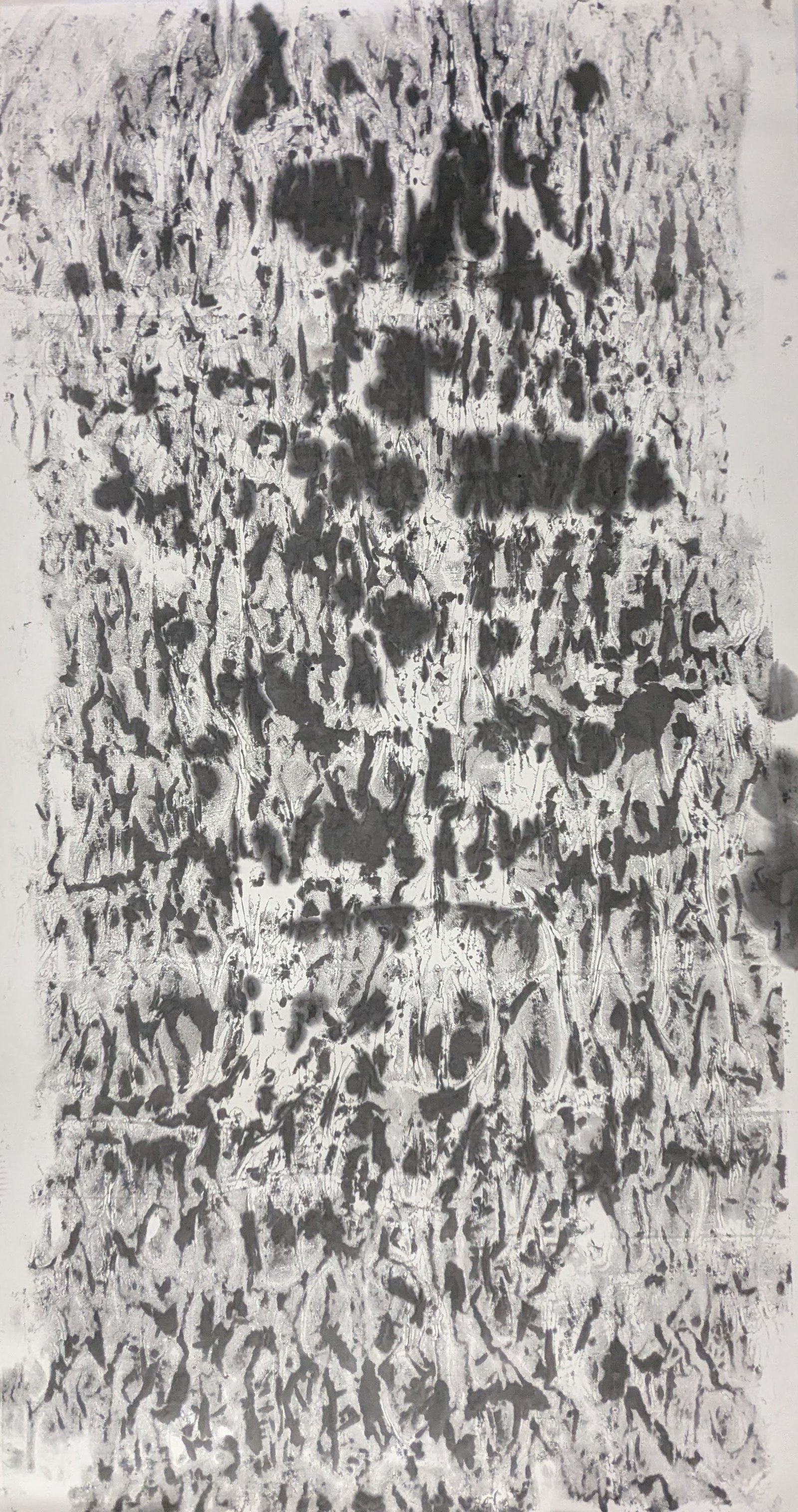 Wan Zhong Mountain《萬重山》，97x180cm， Ink on paper