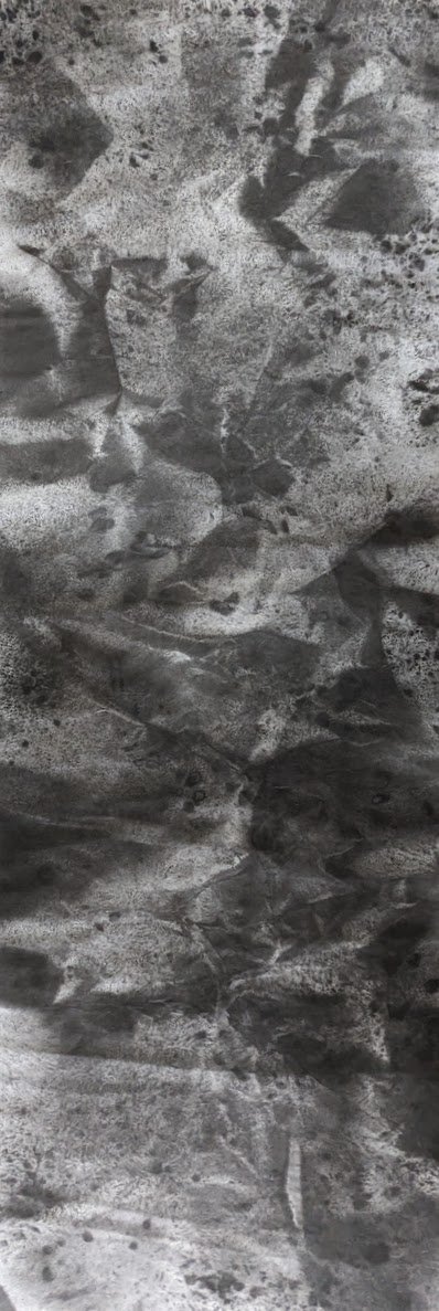 Untitle《無題》，138x69cm， Ink on paper
