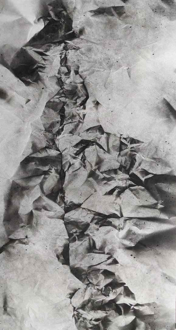 Holy Path《道》，180x97cm， Ink on paper
