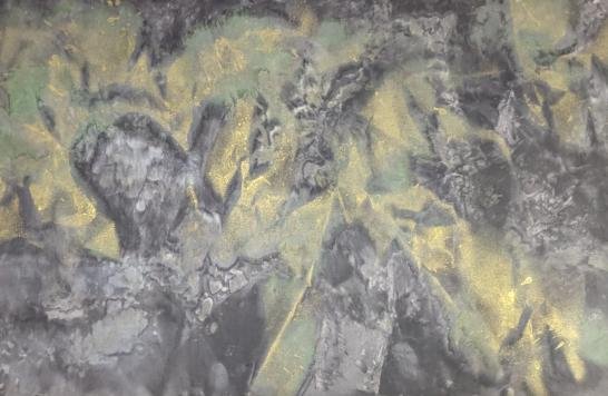 Taiwan banana orchard《台灣香蕉園》，97x180cm， Ink on paper