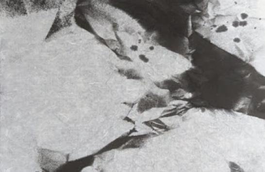 Untitle《無題》，138x69cm， Ink on paper