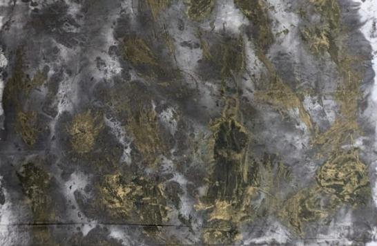 Untitle《無題》，138x69cm， Ink on paper