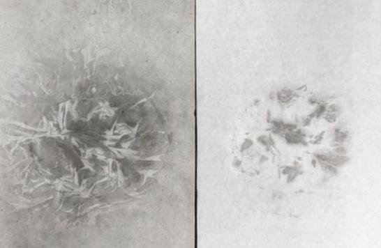 Untitle《無題》，138x69cm， Ink on paper