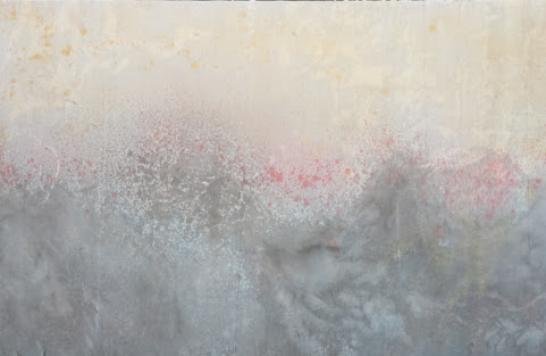 Untitle《無題》，180x97cm， Ink on paper