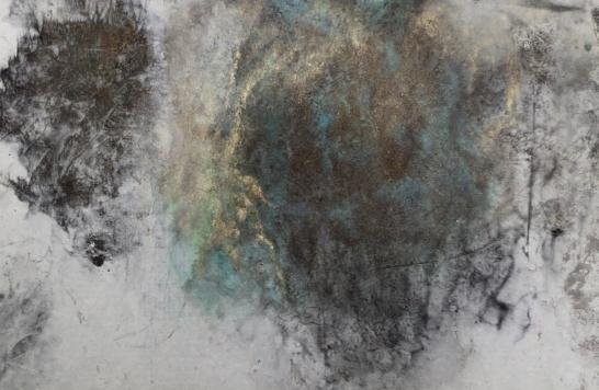 Untitle《無題》，138x69cm， Ink on paper