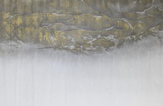 Untitle《無題》，180x97cm， Ink on paper