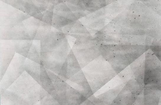 Untitle《無題》，138x69cm， Ink on paper